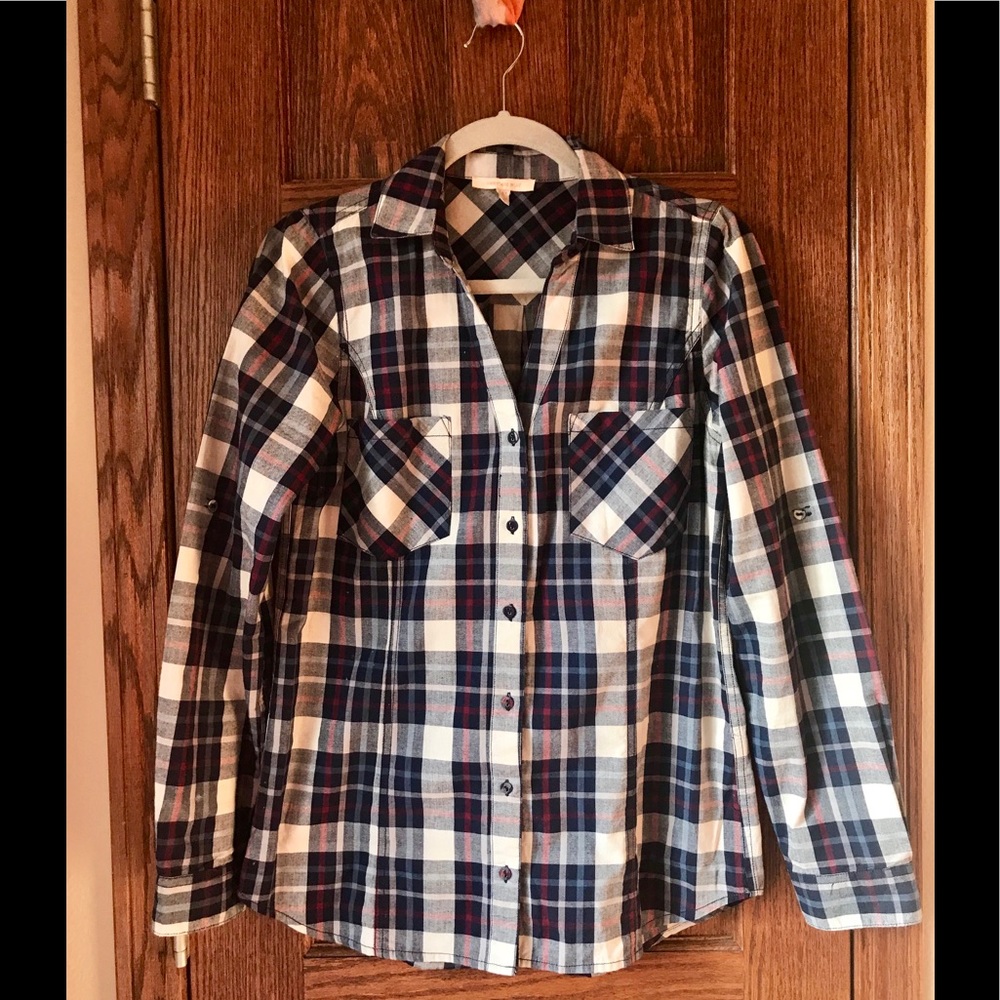 Skies Are Blue Flannel Sz 8